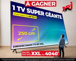 Tente de gagner une TV géante de 250 cm avec NRJ
