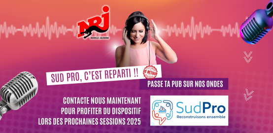 Sud Pro revient pour encore 3 sessions : prépare ton devis avec NRJ Nouvelle-Calédonie