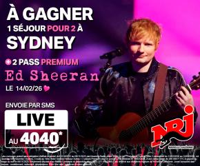 Pars à Sydney avec NRJ Nouvelle-Calédonie pour voir Ed Sheeran en concert !