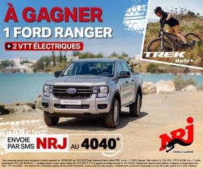 Gagne un Ford Ranger XL 4x4 & deux VTT électriques TREK Marlin avec NRJ !!