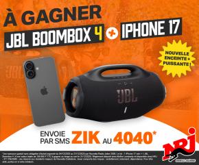 Gagne un IPHONE 17 + la dernière BOOMBOX 4 avec NRJ NC !!