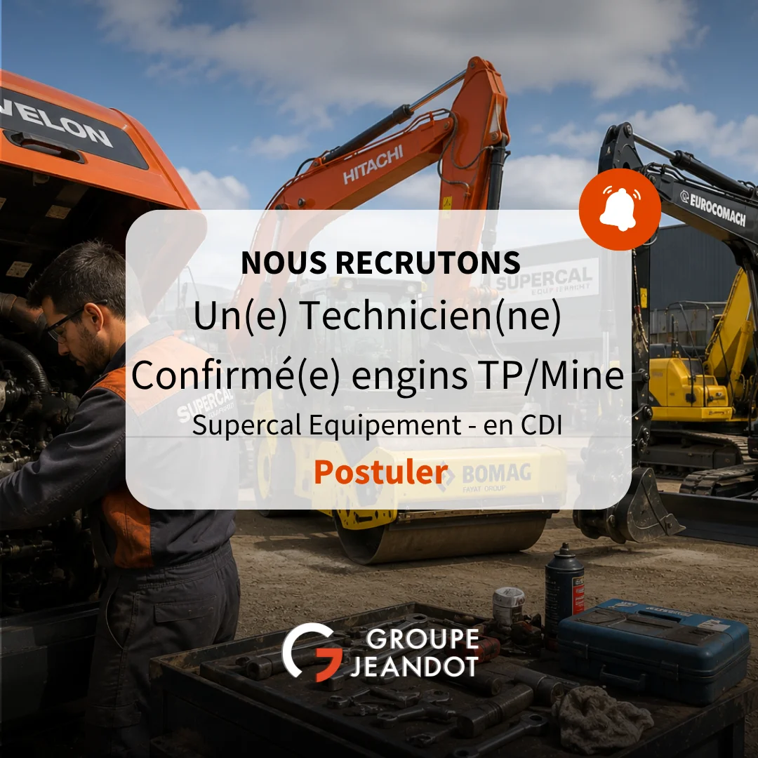 TECHNICIEN CONFIRMÉ ENGINS TP/MINE (H/F)