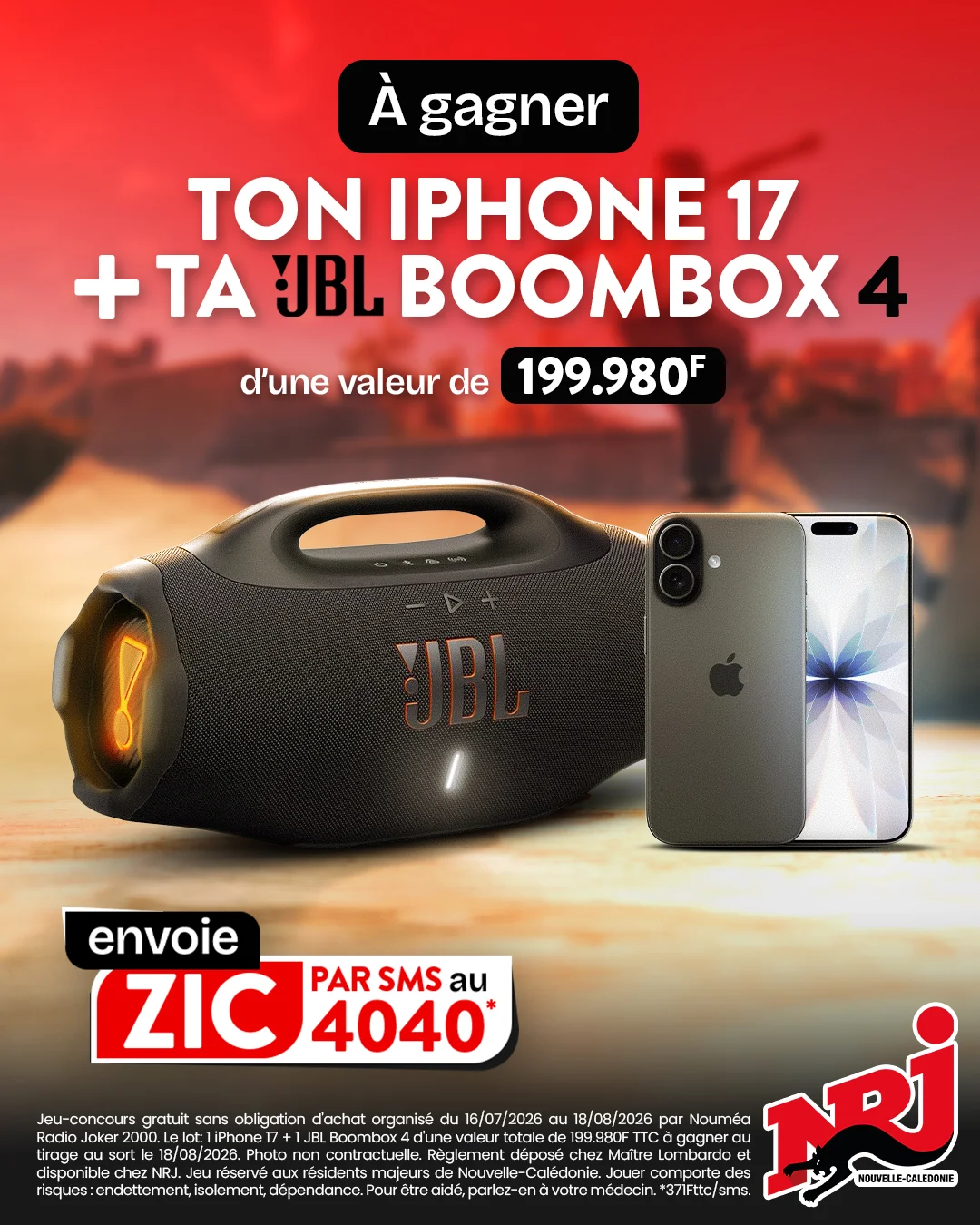 Gagne ton iPhone 17 + ta JBL BoomBox 4 !